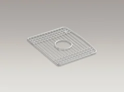 14-15/16" x 12-1/8" stainless steel bottom bowl rack